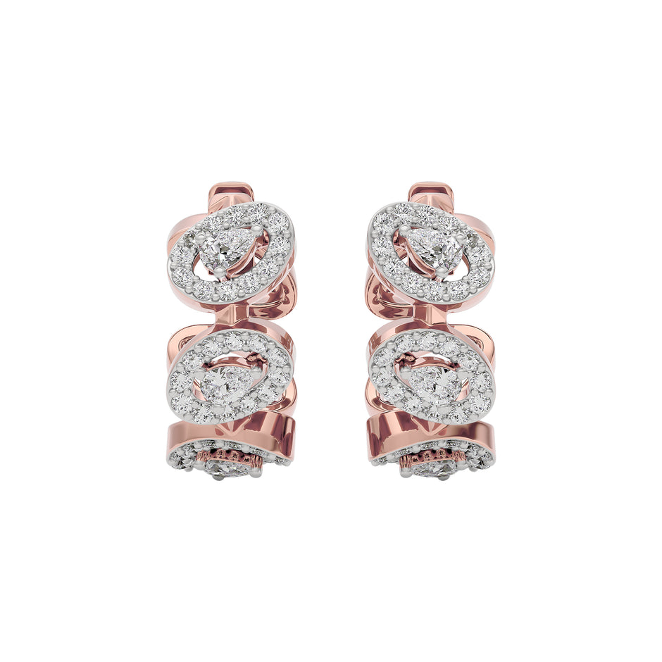 Velvet Aura Diamond Earring 18 KT / Rose Gold