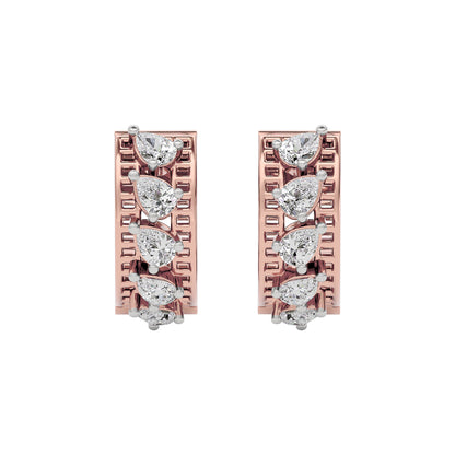 Sapphire Bliss Diamond Earring 18 KT / Rose Gold