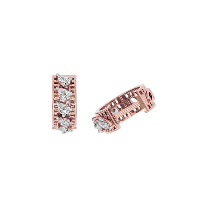Sapphire Bliss Diamond Earring 18 KT / Rose Gold