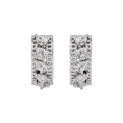 Sapphire Bliss Diamond Earring 18 KT / White Gold