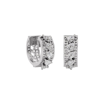 Sapphire Bliss Diamond Earring 18 KT / White Gold