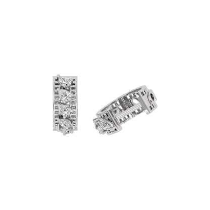 Sapphire Bliss Diamond Earring 18 KT / White Gold