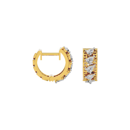 Sapphire Bliss Diamond Earring 18 KT / Yellow Gold