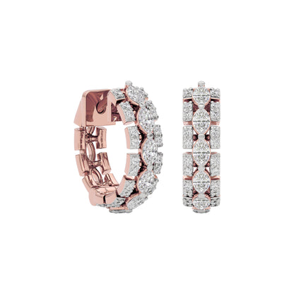Diamond Enigma Earring 18 KT / Rose Gold