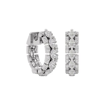 Diamond Enigma Earring 18 KT / White Gold
