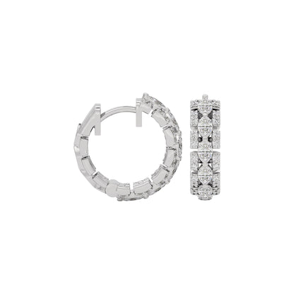 Diamond Enigma Earring 18 KT / White Gold