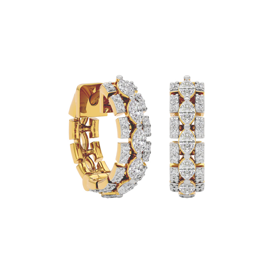 Diamond Enigma Earring 18 KT / Yellow Gold
