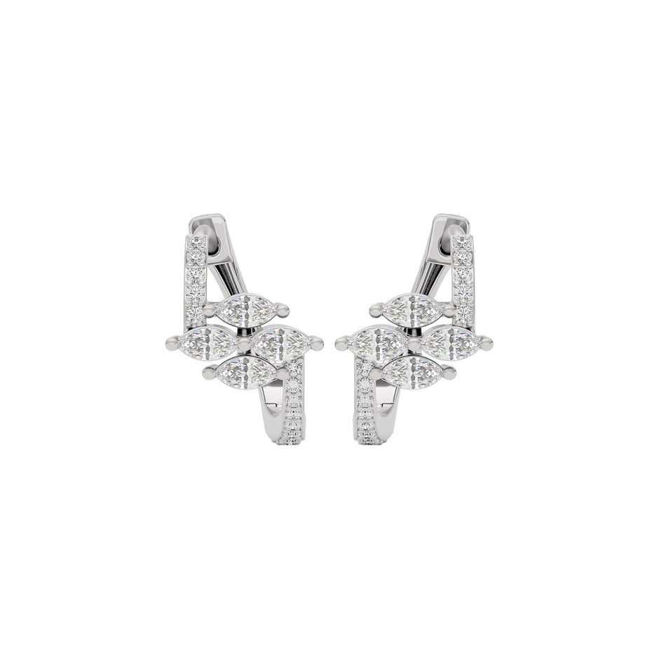 Mystic Glow Diamond Earring 18 KT / White Gold
