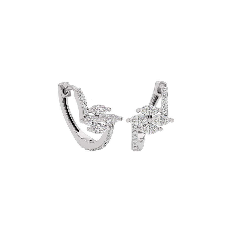 Mystic Glow Diamond Earring 18 KT / White Gold