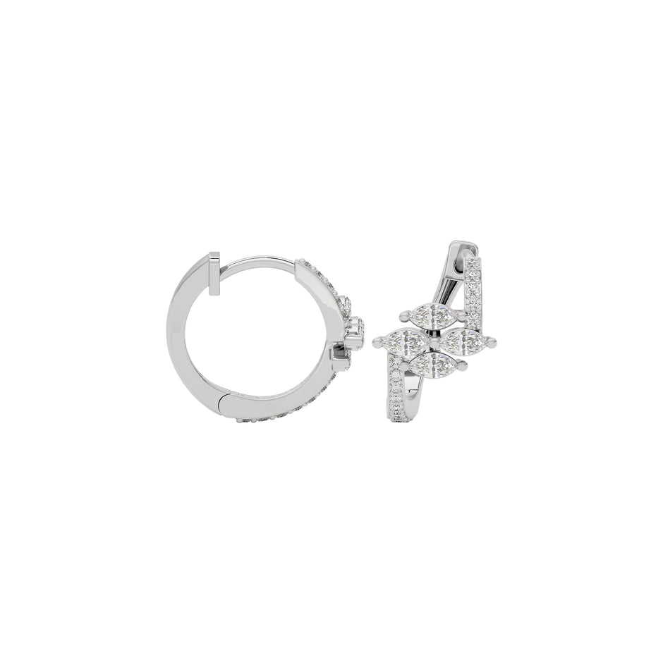 Mystic Glow Diamond Earring 18 KT / White Gold
