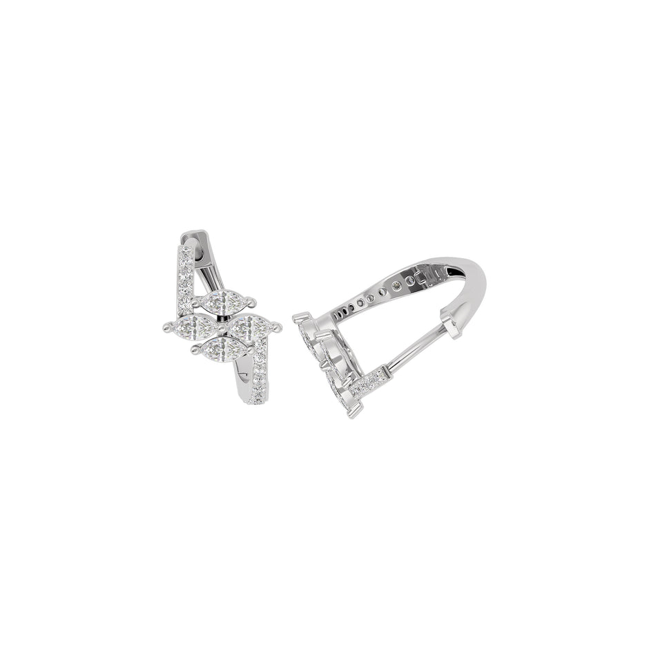 Mystic Glow Diamond Earring 18 KT / White Gold