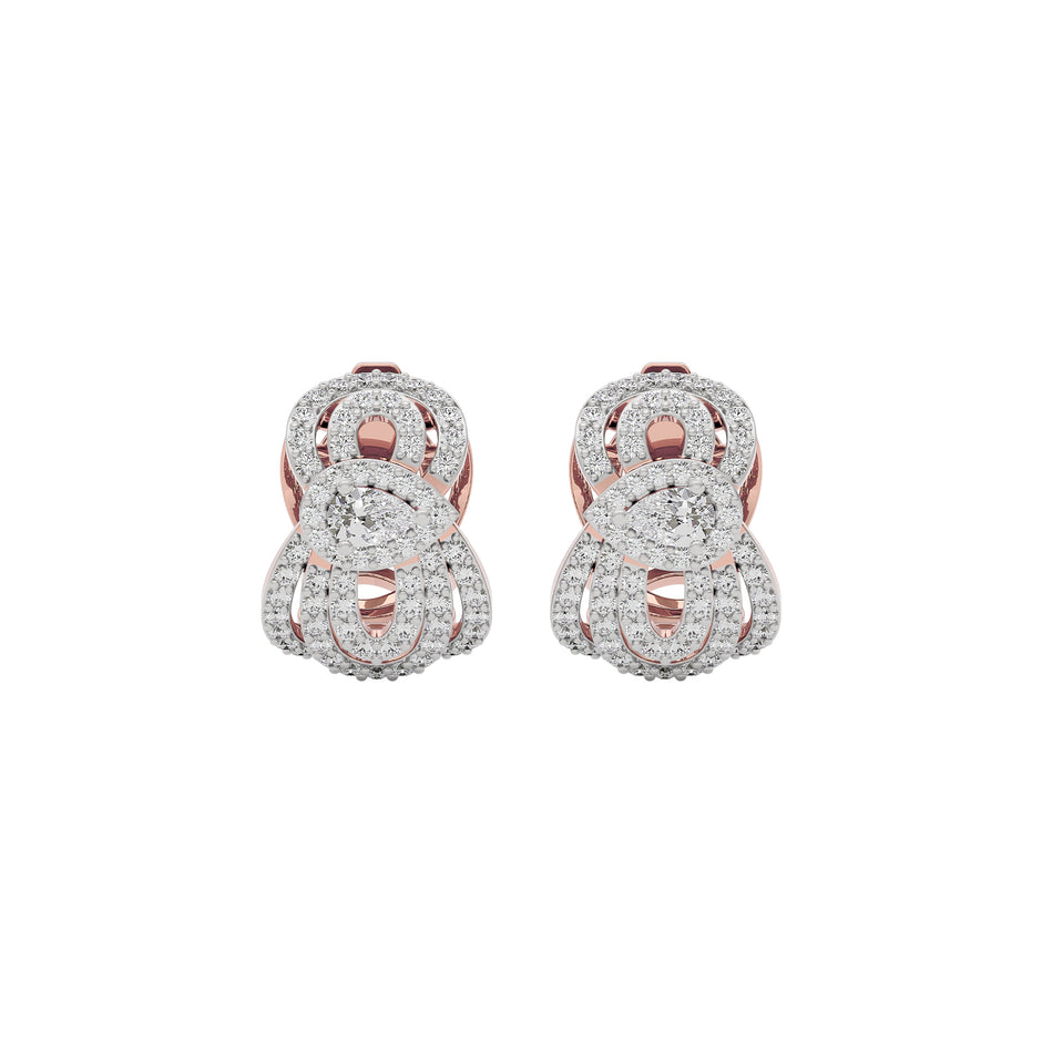 Regal Charm Diamond Earring 18 KT / Rose Gold