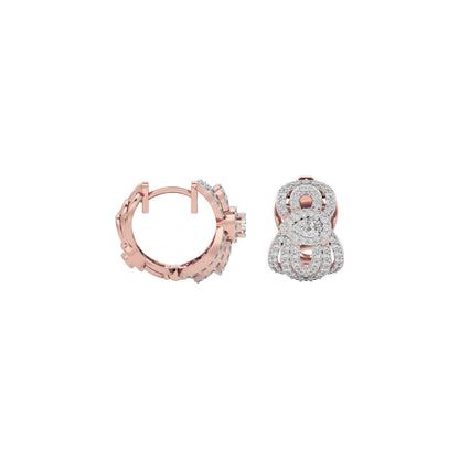 Regal Charm Diamond Earring 18 KT / Rose Gold