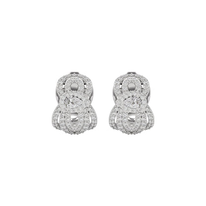 Regal Charm Diamond Earring 18 KT / White Gold