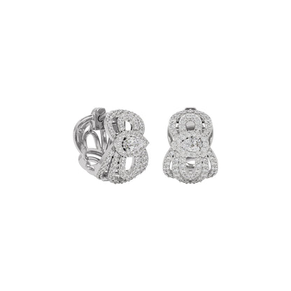 Regal Charm Diamond Earring 18 KT / White Gold