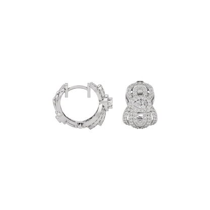 Regal Charm Diamond Earring 18 KT / White Gold