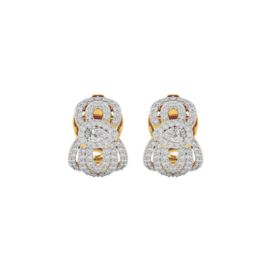 Regal Charm Diamond Earring 18 KT / Yellow Gold