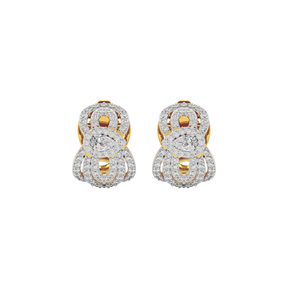Regal Charm Diamond Earring 18 KT / Yellow Gold