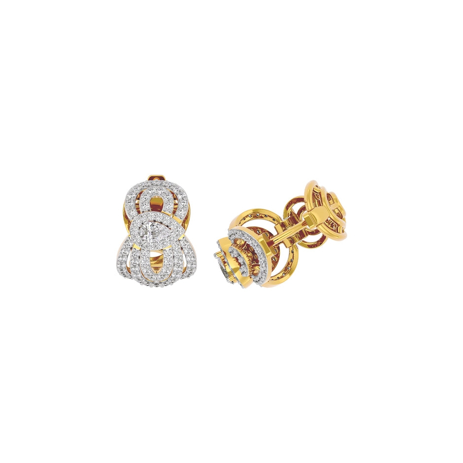 Regal Charm Diamond Earring 18 KT / Yellow Gold