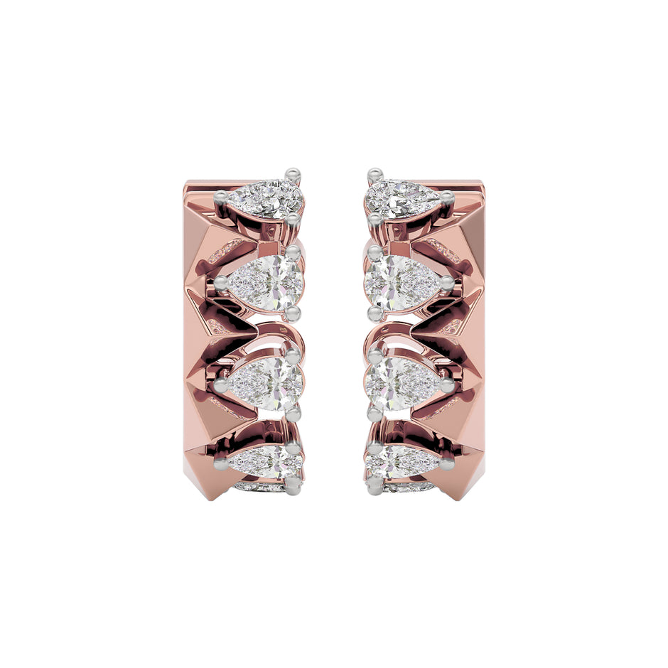 Lunar Luster Diamond Earring 18 KT / Rose Gold
