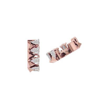Lunar Luster Diamond Earring 18 KT / Rose Gold