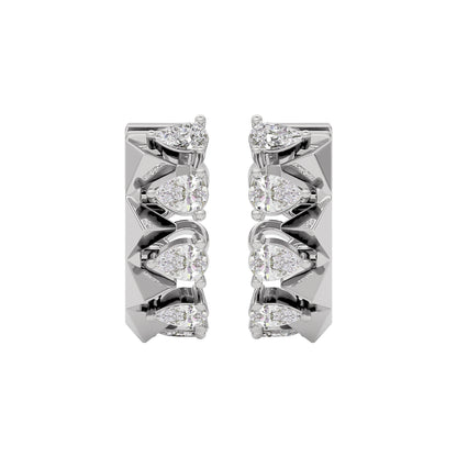 Lunar Luster Diamond Earring 18 KT / White Gold