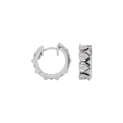 Lunar Luster Diamond Earring 18 KT / White Gold