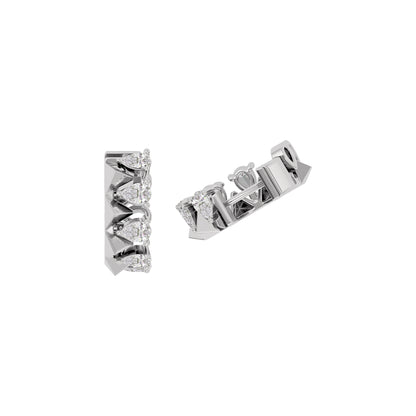 Lunar Luster Diamond Earring 18 KT / White Gold