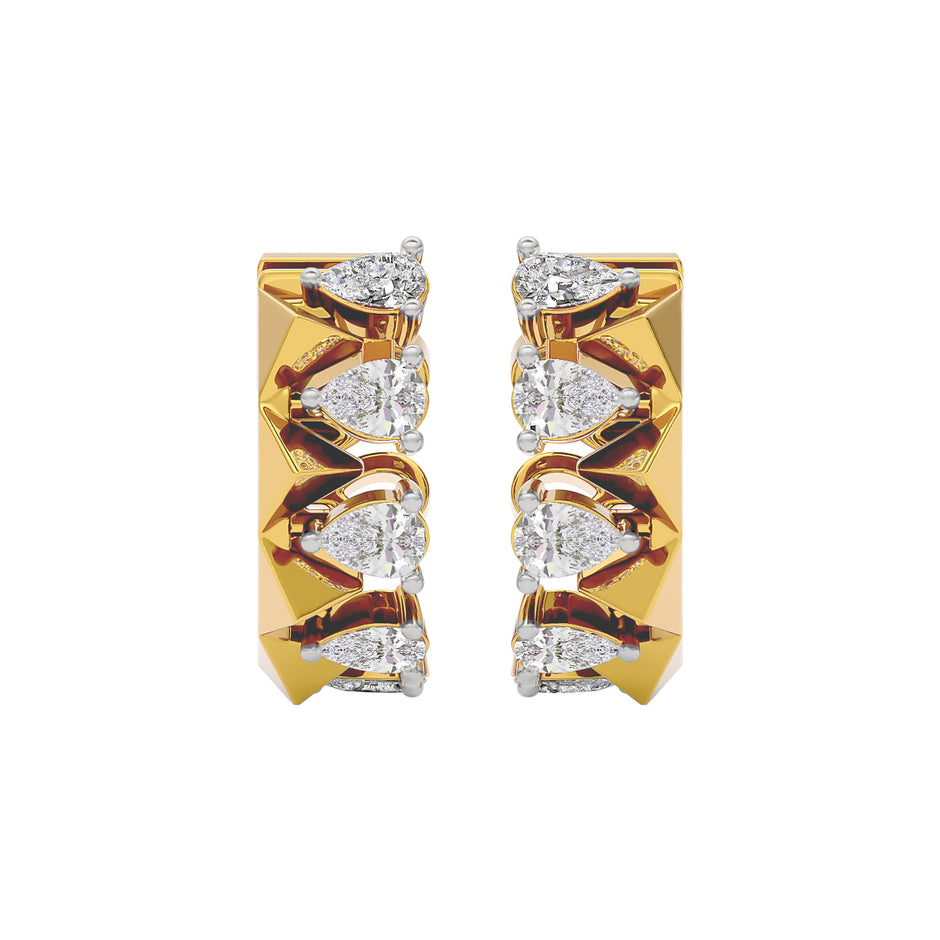Lunar Luster Diamond Earring 18 KT / Yellow Gold