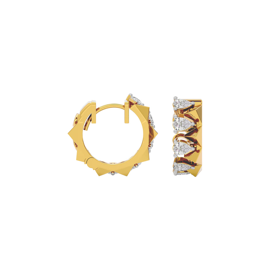 Lunar Luster Diamond Earring 18 KT / Yellow Gold