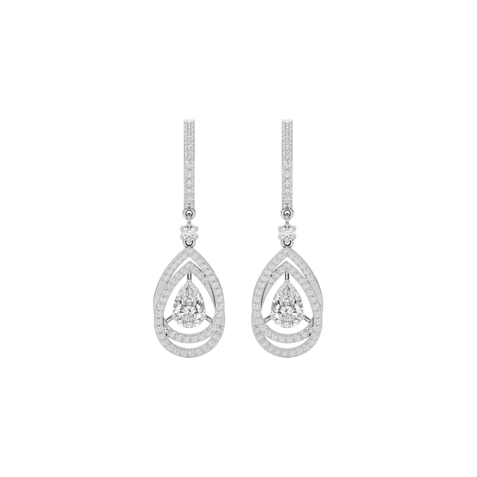 Starlight Embrace Diamond Earring 18 KT / White Gold