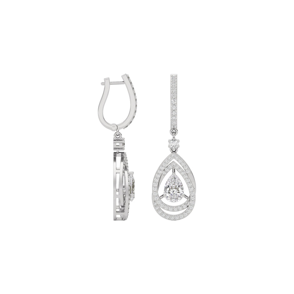 Starlight Embrace Diamond Earring 18 KT / White Gold