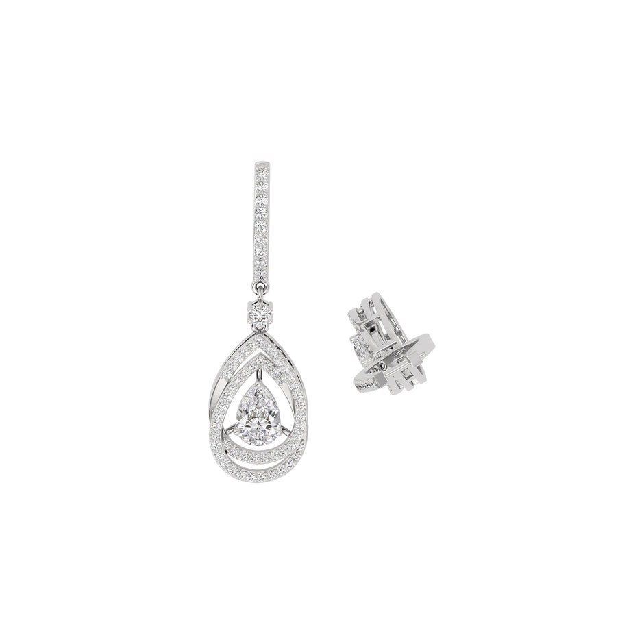 Starlight Embrace Diamond Earring 18 KT / White Gold