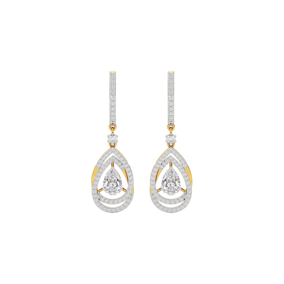 Starlight Embrace Diamond Earring 18 KT / Yellow Gold