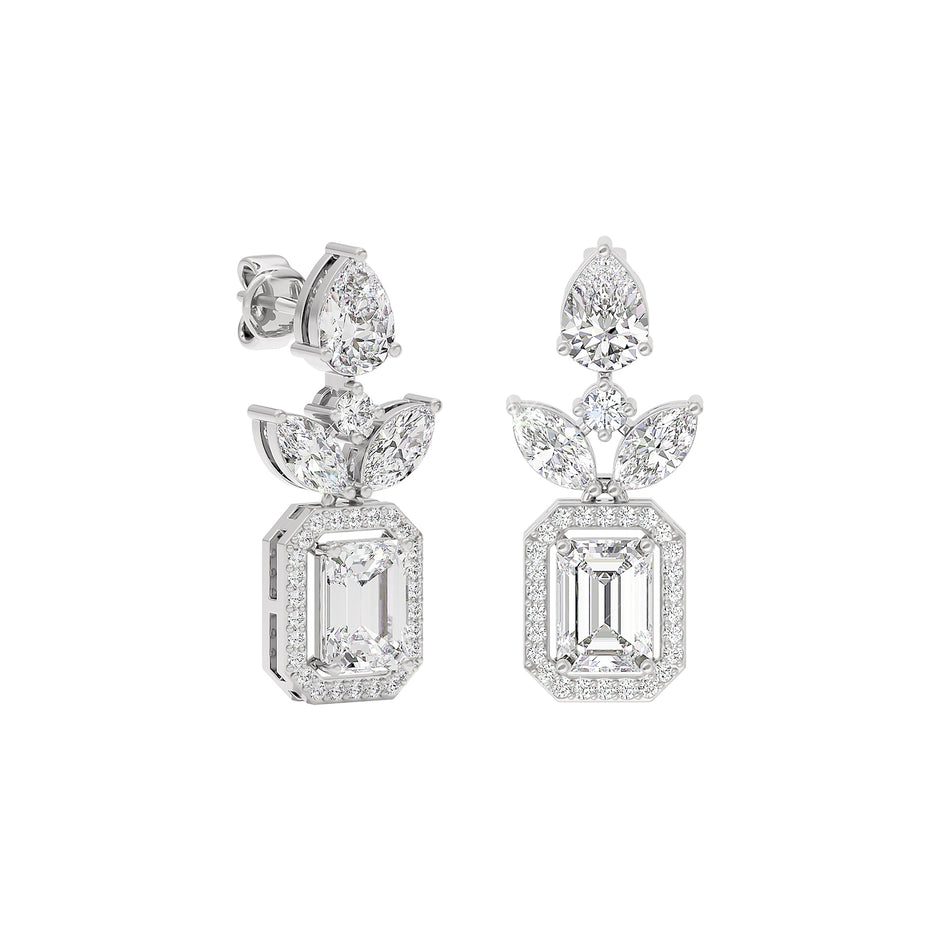 Diamond Enchantment Earring 18 KT / White Gold