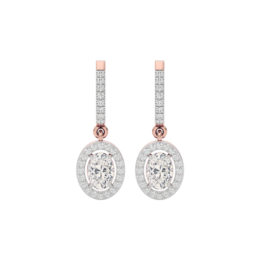 Radiant Blossom Diamond Earring