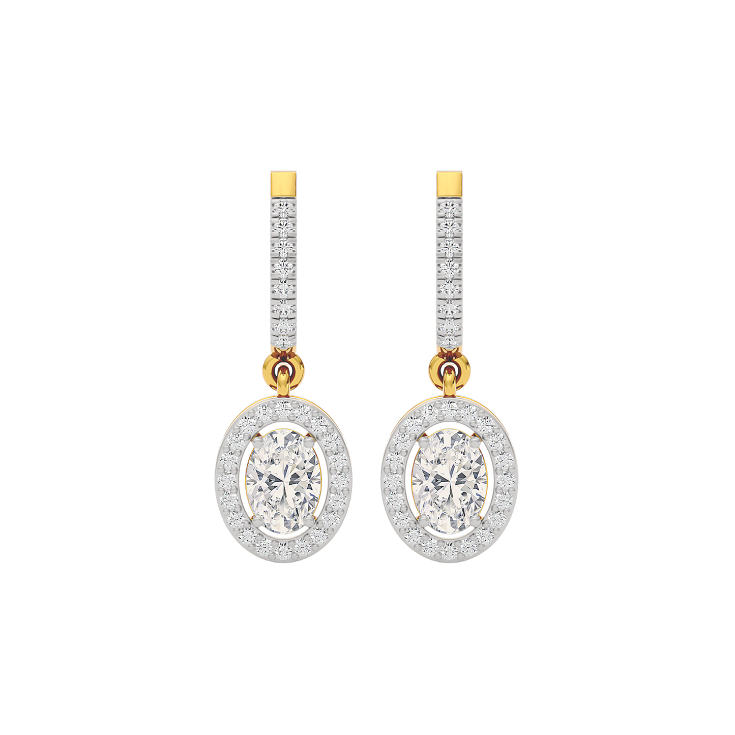 Radiant Blossom Diamond Earring