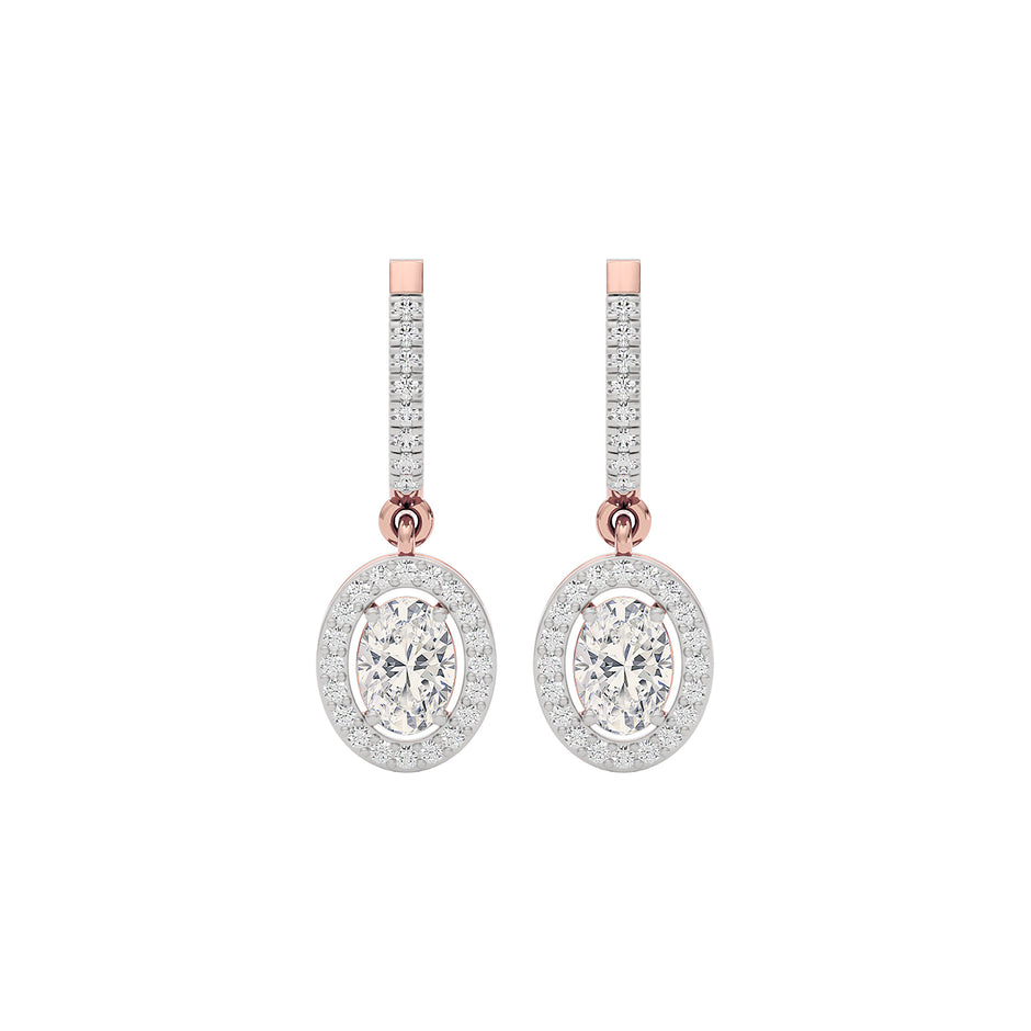 Radiant Blossom Diamond Earring 18 KT / Rose Gold