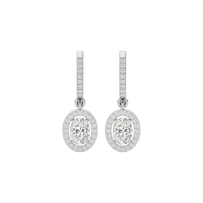 Radiant Blossom Diamond Earring 18 KT / White Gold