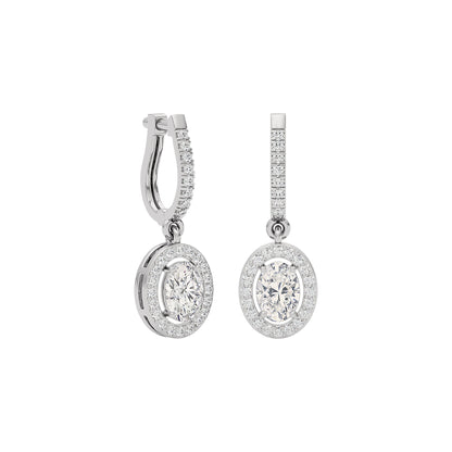 Radiant Blossom Diamond Earring 18 KT / White Gold
