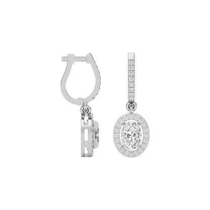 Radiant Blossom Diamond Earring 18 KT / White Gold