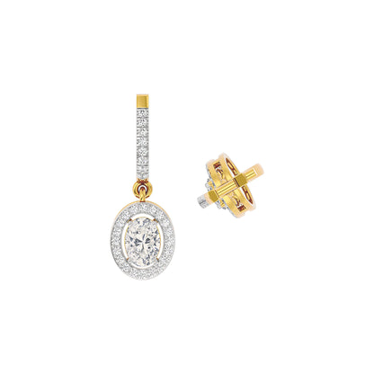 Radiant Blossom Diamond Earring 18 KT / Yellow Gold