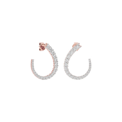 Opal Dreamscape Diamond Earring 18 KT / Rose Gold