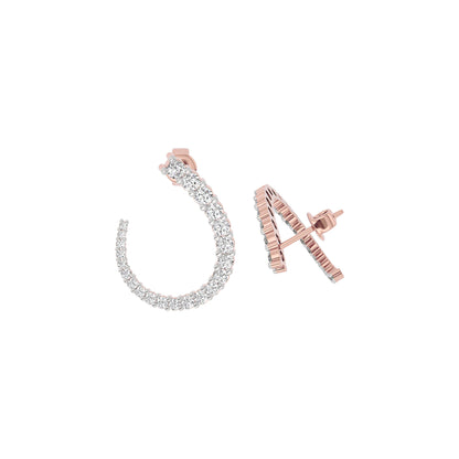 Opal Dreamscape Diamond Earring 18 KT / Rose Gold