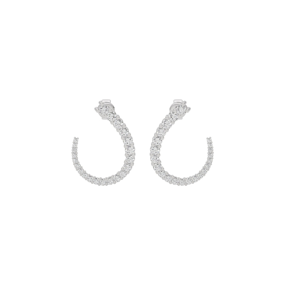 Opal Dreamscape Diamond Earring 18 KT / White Gold