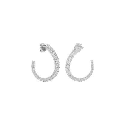 Opal Dreamscape Diamond Earring 18 KT / White Gold