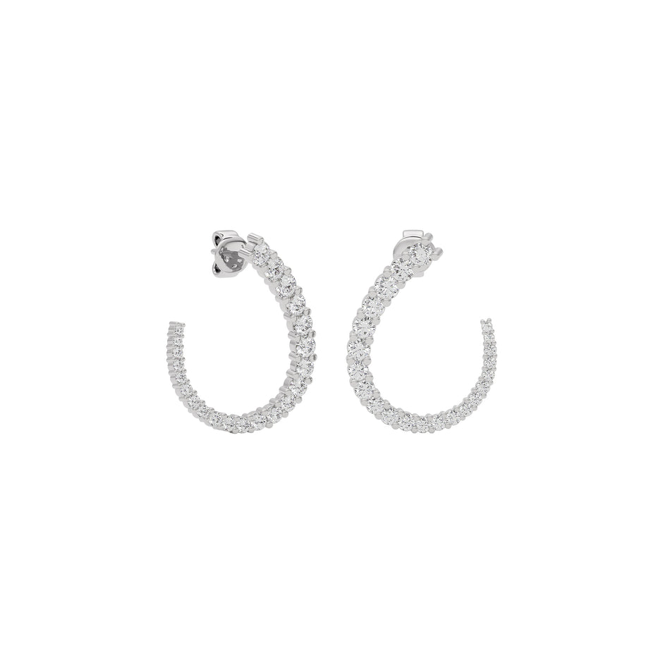 Opal Dreamscape Diamond Earring 18 KT / White Gold
