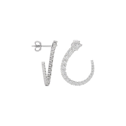 Opal Dreamscape Diamond Earring 18 KT / White Gold
