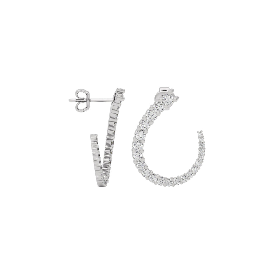 Opal Dreamscape Diamond Earring 18 KT / White Gold