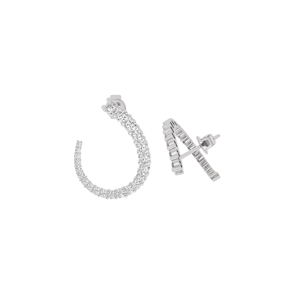 Opal Dreamscape Diamond Earring 18 KT / White Gold